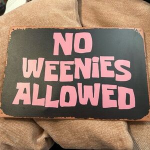 SpongeBob Squarepants Pink and Black Sign